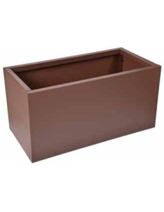 Fioriera rettangolare in metallo 80 x 38 cm | Verdemax