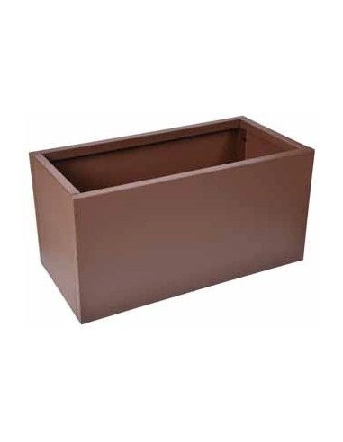 Fioriera rettangolare in metallo 80 x 38 cm | Verdemax