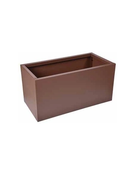 Fioriera rettangolare in metallo 80 x 38 cm | Verdemax