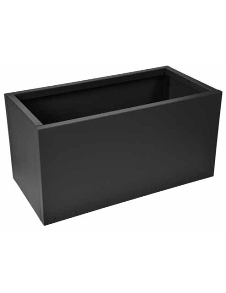Fioriera rettangolare in metallo 80 x 38 cm | Verdemax