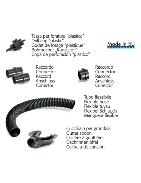 Kit raccolta acqua piovana da grondaia | Verdemax