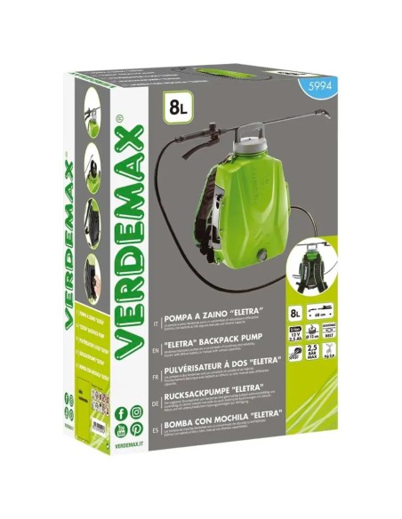 Pompa a spalla a batteria Futura 8, 12, 16 litri | Verdemax