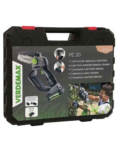 Mini motosega a batteria per potatura PE20 | Verdemax