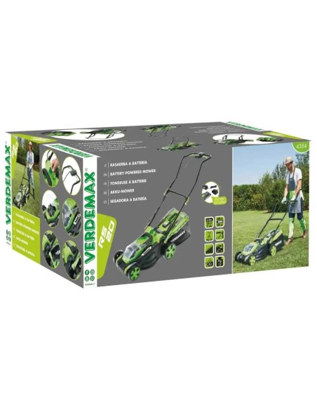 Rasaerba a batteria 38 cm RS20, 40 litri | Verdemax