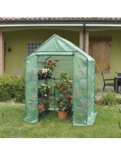 Serra a casetta con ripiani Anemone 140x140 | Verdemax