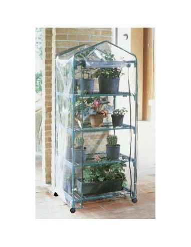 Serra da balcone con ruote Azalea 4 ripiani – Verdemax