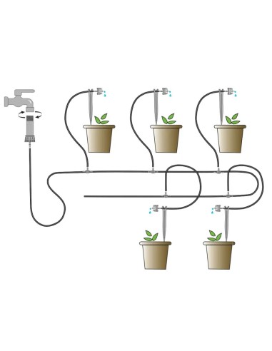 Kit irrigazione a goccia per vasi da balcone | Verdemax