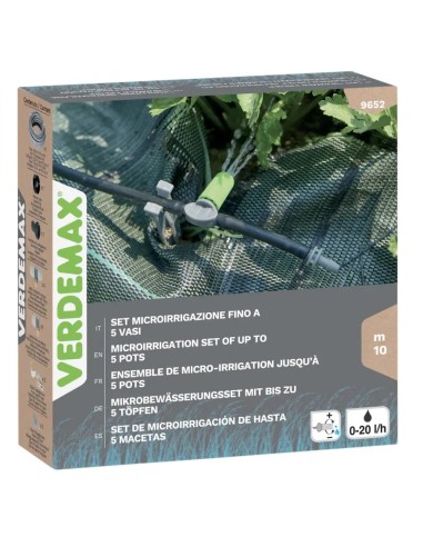 Kit irrigazione a goccia per vasi da balcone | Verdemax
