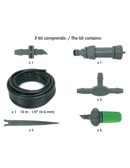 Kit irrigazione a goccia per vasi da balcone | Verdemax