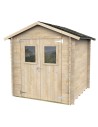 Casetta in legno 198x198 porta doppia Hobby | Alce