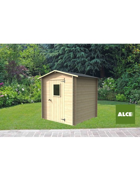 Casetta in legno 198x198 porta singola Regis | Alce