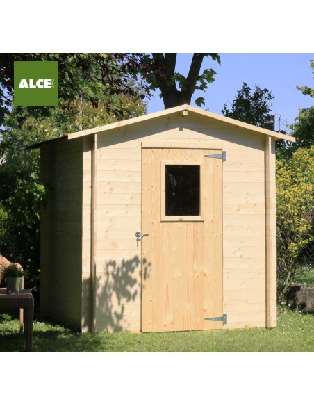 Casetta in legno 198x198 porta singola Regis | Alce