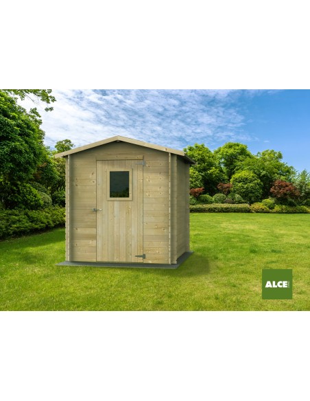 Casetta in legno 198x198 porta singola Regis | Alce